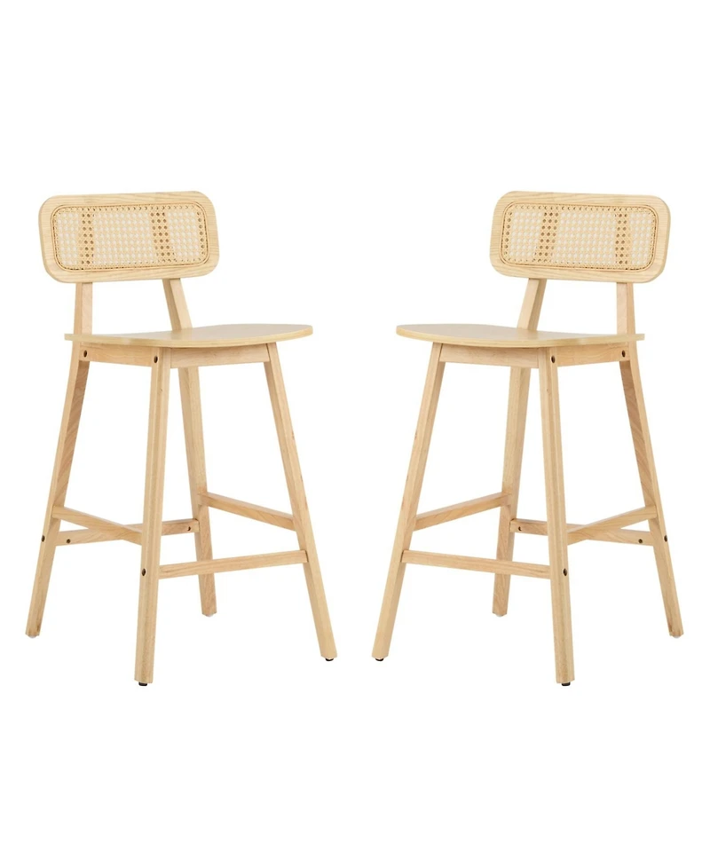 Streamdale Furniture Bari Indoor Wood Barstool, Set of 2