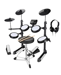 Yescom Electric Drum Set Adult Digital Silent Drum Kit 8" w/ Throne Beginner for Apartment