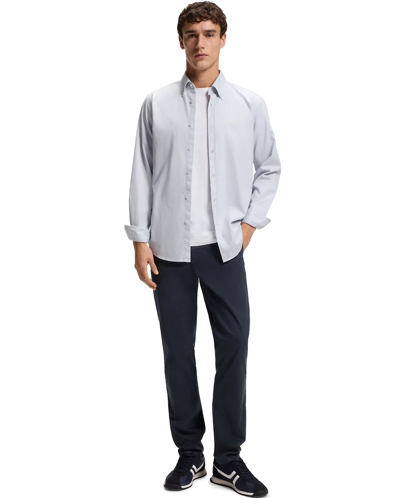 Boss by Hugo Men's Stretch-Cotton Twill Slim-Fit Chinos Pants