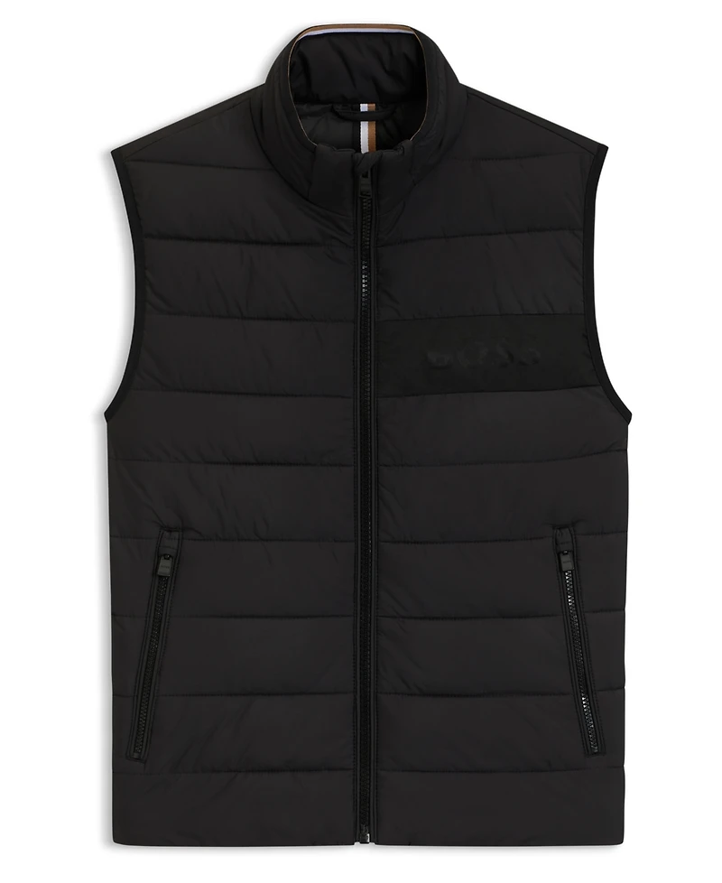 Boss by Hugo Men's Water-Repellent Tonal Logo Gilet