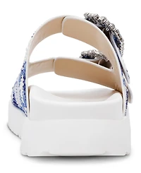 Betsey Johnson Women's Matie Floral Slip-On Evening Sandals