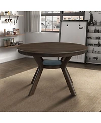 Streamdale Furniture Mid-Century Modern Wood Dining Set (Table + 4 Chairs