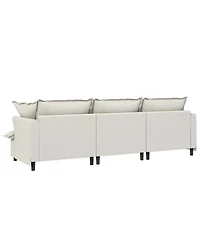 Streamdale Furniture 3-Seat Sofa Module with Pillows for Sectional