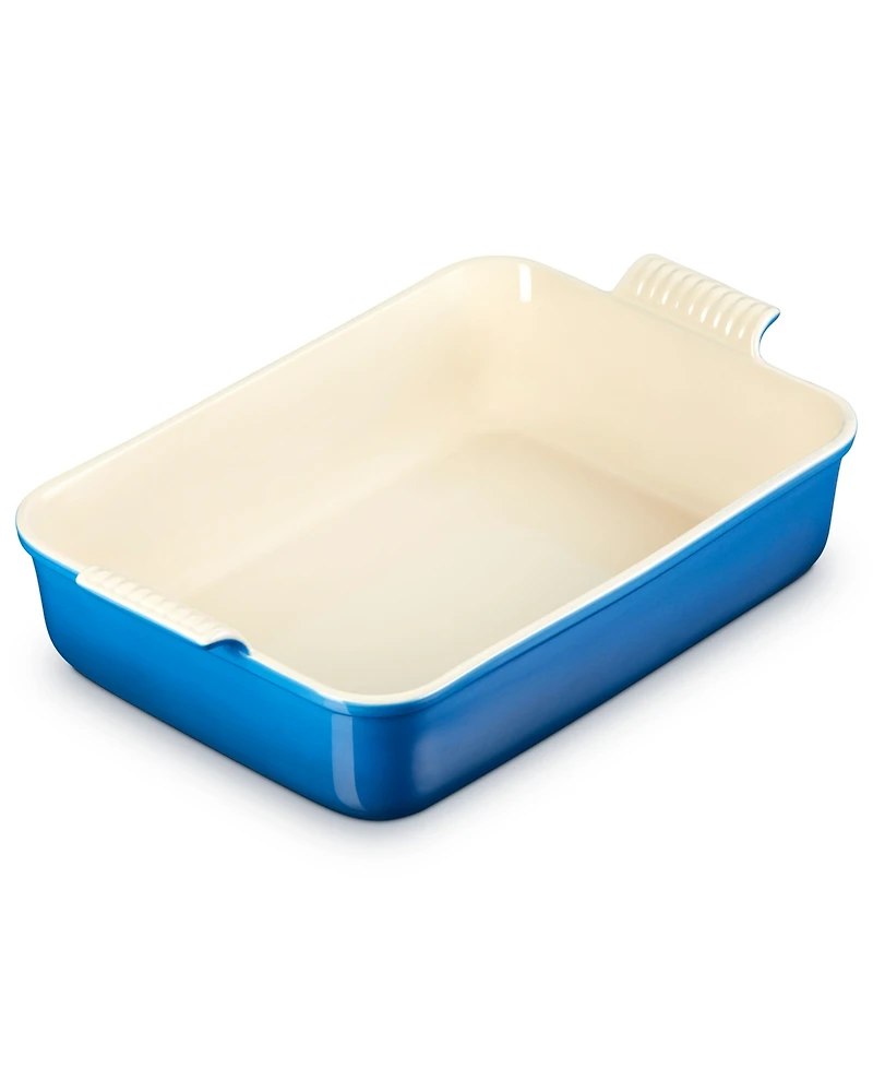 Le Creuset Stoneware 6.75 Quart Heritage Deep Rectangular Lasagna Dish