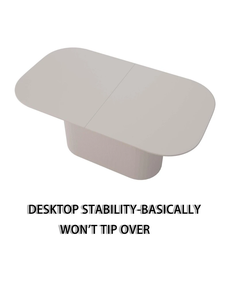 Streamdale Furniture 63" Dining Table & 4 Cushioned Chairs