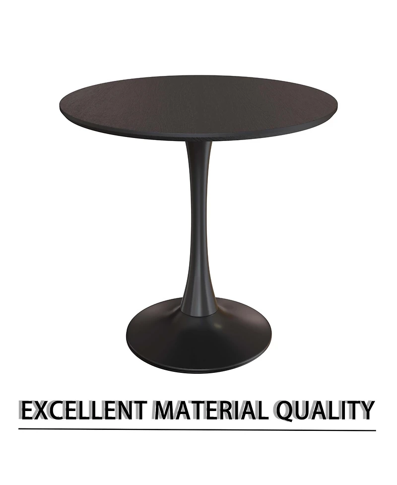 Streamdale Furniture 31.5" Black Round Dining Table & 2 Chairs