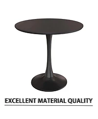 Streamdale Furniture 31.5" Black Round Dining Table & 2 Chairs