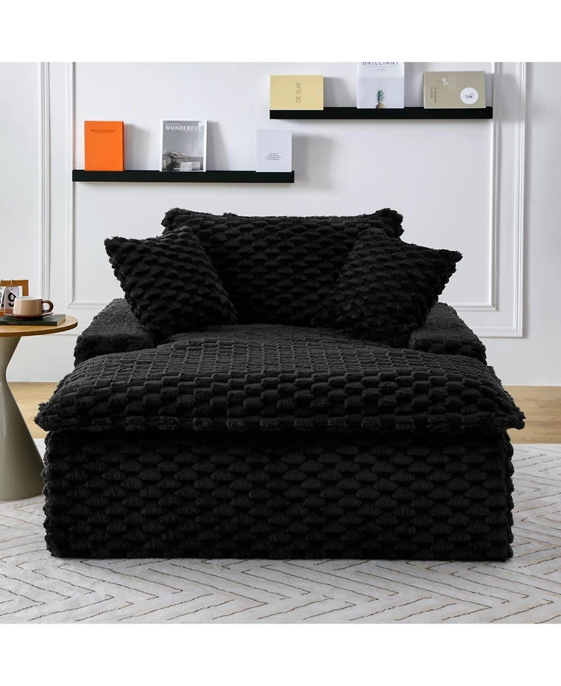 Streamdale Furniture 51" Comfort Sofa w/ 2 Pillows & Backrest