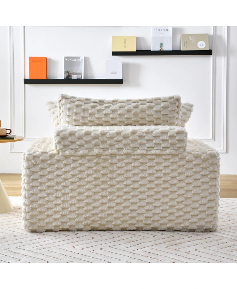 Streamdale Furniture 51" Comfort Sofa w/ 2 Pillows & Backrest