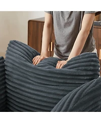 Streamdale Furniture Oversized Corduroy Chaise Lounge Sofa