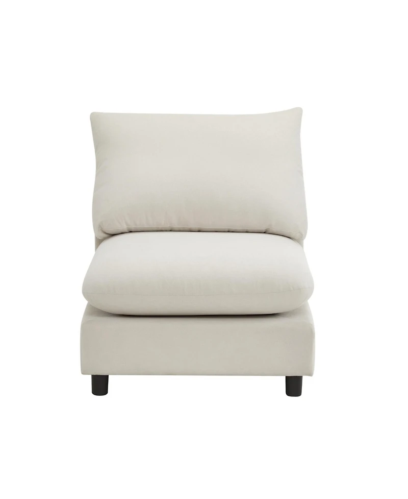 Streamdale Furniture Streamdale 130" Oversize 5-Piece Modular Sectional Sofa with Ottoman