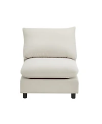 Streamdale Furniture Streamdale 130" Oversize 5-Piece Modular Sectional Sofa with Ottoman