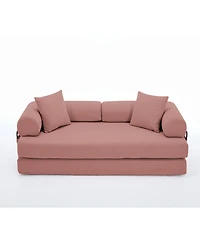Streamdale Furniture Folding Sleeper Sofa Bed, 5-in-1 Convertible, King Size, Corduroy