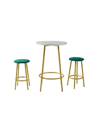Streamdale Furniture 3-Piece Bar Table Set with 2 Bar Stools