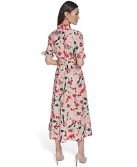 Calvin Klein Women's Collared Midi Dress