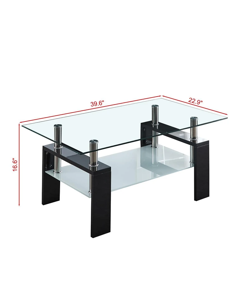 Streamdale Furniture Artisan Center Coffee Table Black