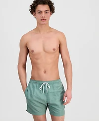 Boss by Hugo Men's Squiggle Print 5" Swim Trunks