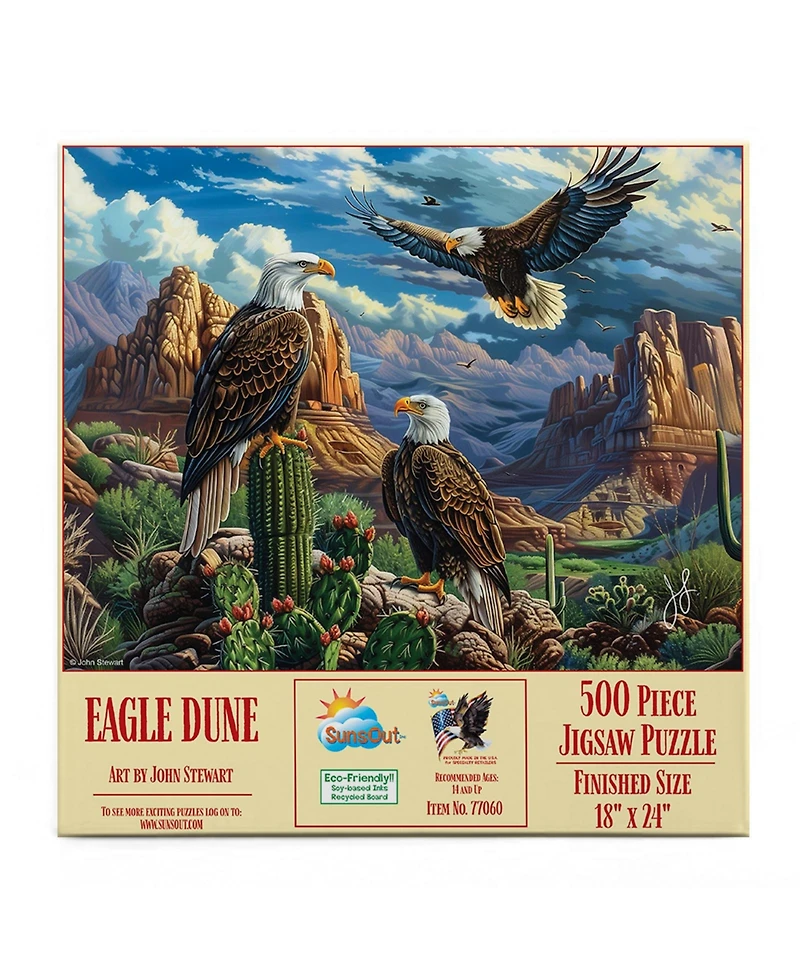 SunsOut Eagle Dune 500 piece Jigsaw Puzzle for Adults