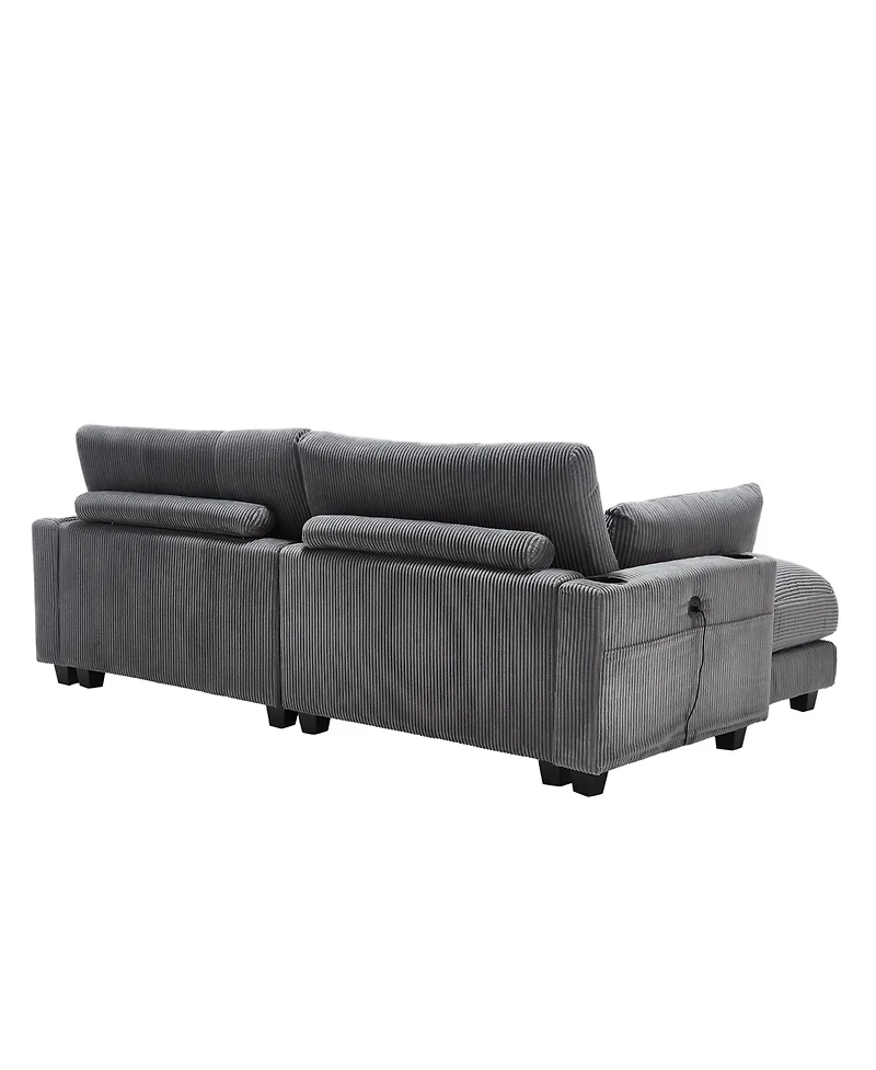 Streamdale Sleeper Sofa Couch Bed,Oversized Chaise Lounge Chair Cozy Cloud Couch