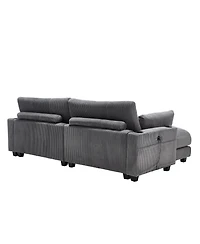 Streamdale Sleeper Sofa Couch Bed,Oversized Chaise Lounge Chair Cozy Cloud Couch