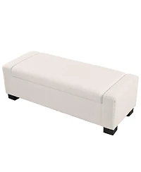 Streamdale Furniture 50" Rectangular Ottoman Bench with Hinged Lid & Storage