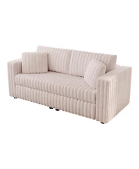 Streamdale Furniture 75.6" Light Pink Modular Sofa - Modern Plush & Comfortable