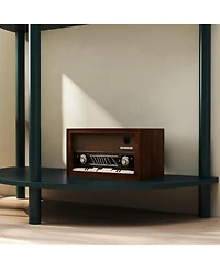 Streamdale Furniture Rattan Door Half Moon End Table