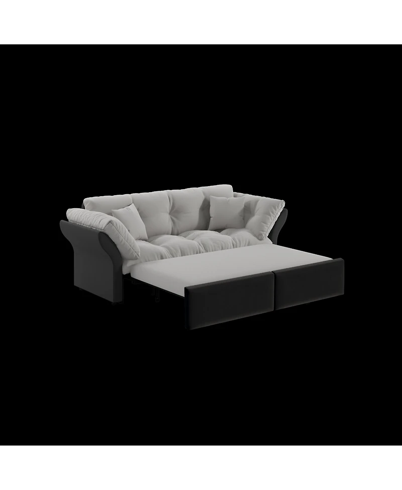 Streamdale Furniture Queen Pull Out Sofa Bed, 3-in-1 Convertible Sleeper