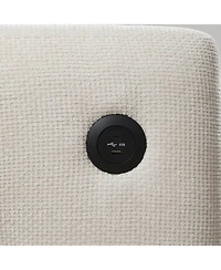 Streamdale Furniture Tufted Chenille Armchair with Charger & Wide Seat