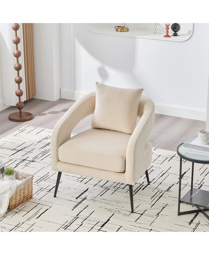 Streamdale Furniture Velvet Living Room Set- Loveseat & 2 Chairs