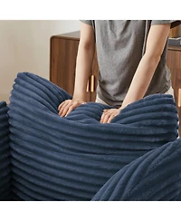 Streamdale Furniture Oversized Corduroy Chaise Lounge Sofa