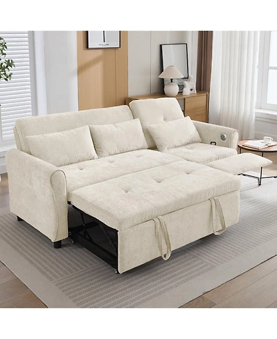 Streamdale Furniture 2-in-1 Sofa Bed with Reversible Recliner