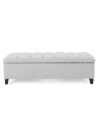 Streamdale Button Tufted Diamond Stitch Storage Ottoman Bench