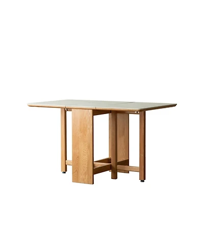 Streamdale Furniture Streamdale Oak Extending Dining Table Rock Slab Top 4-6 People