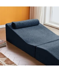 Streamdale Furniture Foldable Sponge Sofa Bed- Portable Lounger for Living Room And Bedroom