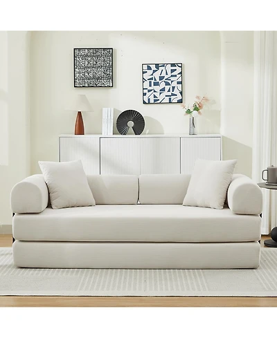 Streamdale Furniture Folding Sofa Bed 78.5" Convertible Couch with Pillows