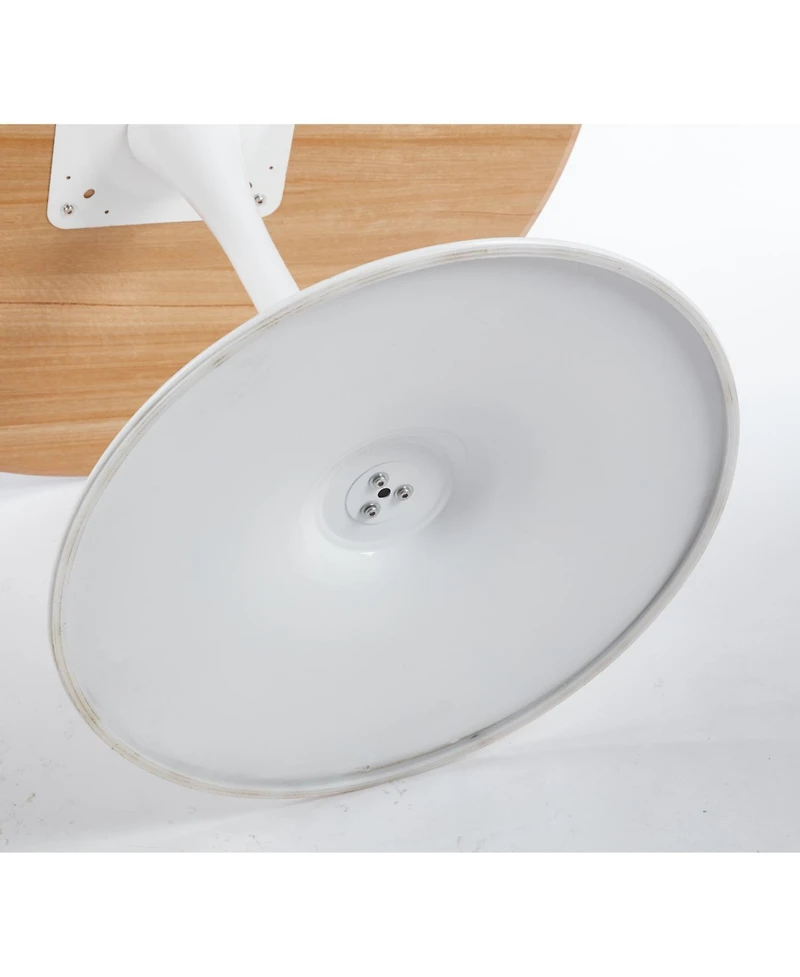 Streamdale Furniture 42.1" Oak Tulip Dining Table (Seats 4-6)