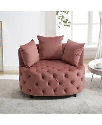 Streamdale Modern Accent Barrel Chair (Pink)