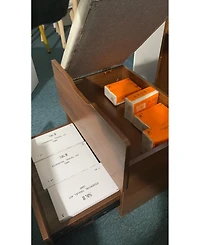 Streamdale Furniture 3-in-1 Compact Vanity Desk with Plip Top Mirror and Drawers