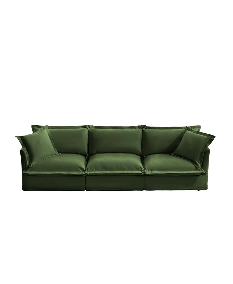 Streamdale Furniture Streamdale Modern Chenille Sofa with Soft Pillows and Armrests
