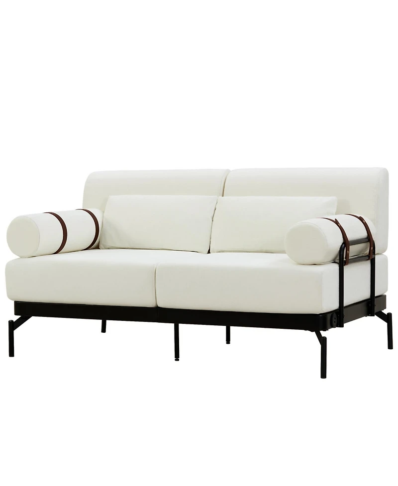 Streamdale Furniture Modern Loveseat Sofa with Usb Ports