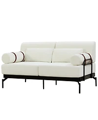 Streamdale Furniture Modern Loveseat Sofa with Usb Ports