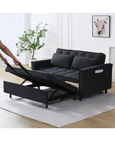 Streamdale Furniture 54.3" Double Buffer Broaching Machine Dark Gray