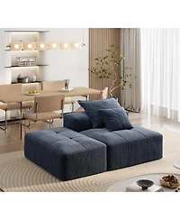 Streamdale Furniture Modern Chenille Modular Sectional Sofa with Pillows