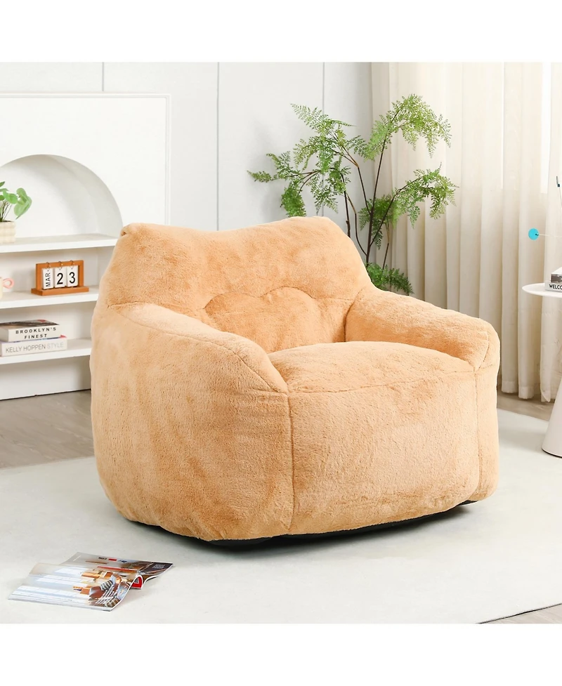 Streamdale Furniture Bean Bag Sofa Chair with Armrests