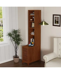 Streamdale Furniture End Table with 3 Drawers & 4 Shelves