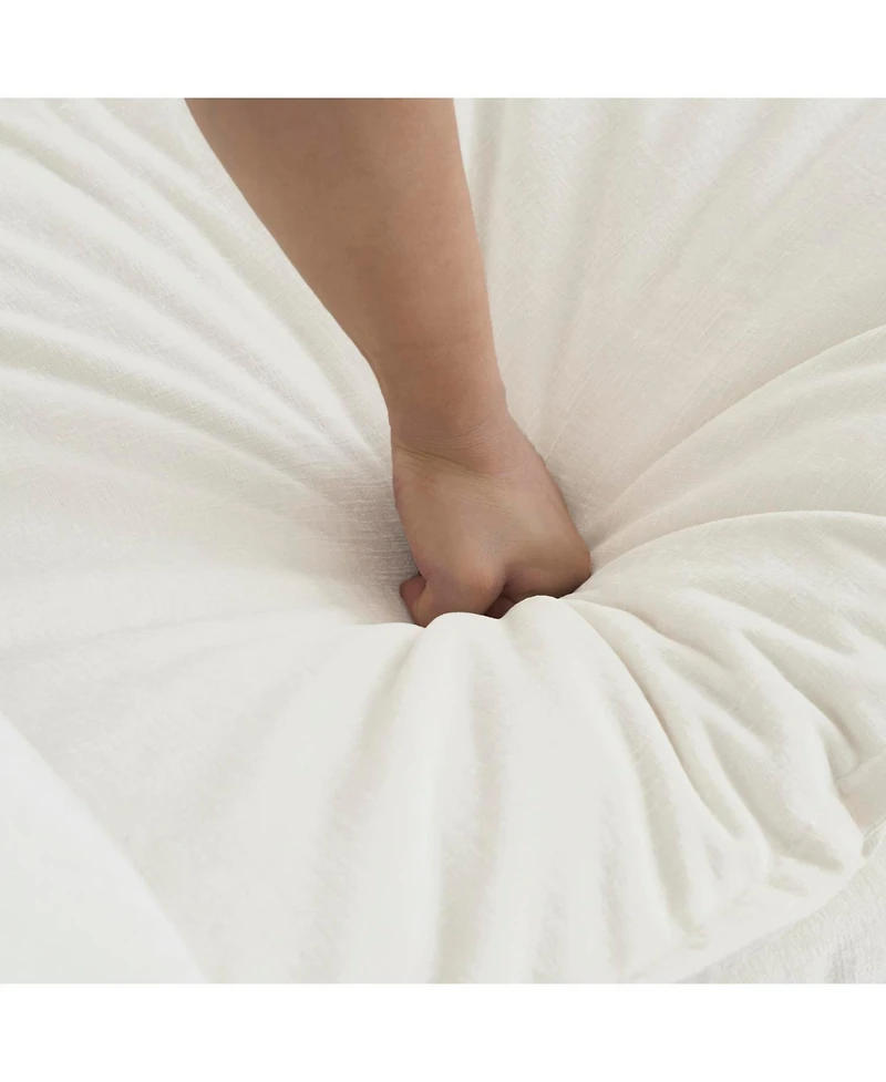 Streamdale Furniture Chenille Ottoman/Footrest - White Chenille