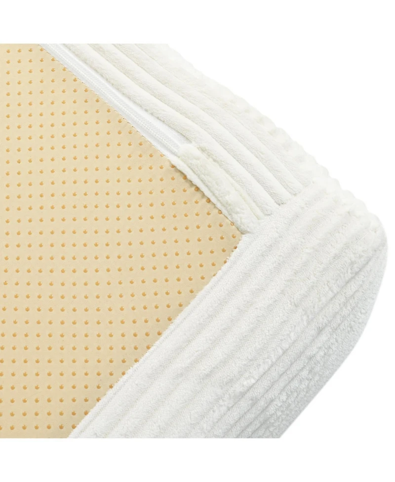 Streamdale Furniture Corduroy L-Shaped Modular Sofa Bed