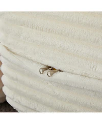 Streamdale Furniture Convertible Corduroy Floor Sofa Bed with Pillows