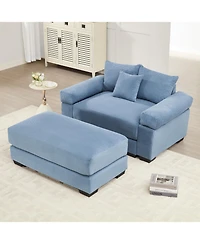 Streamdale Furniture Streamdale Oversized Cloud Modular Sectional Couch, Corduroy
